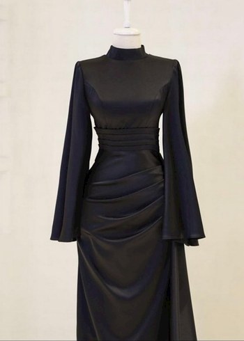 Uzun Siyah Elbise/ abiye - Görsel 2