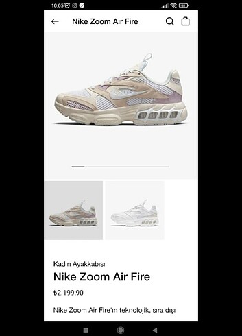 Nike Air Zoom Fire 37,5 numara
