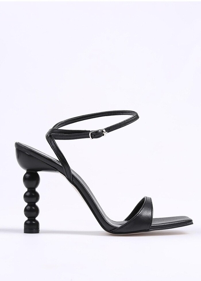 Fabrika Siyah Kadin Topuklu Ayakkabi - Görsel 2