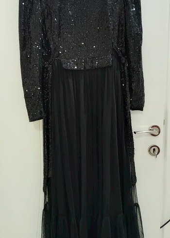 Abiye Uzun Siyah Gotik Kadın Abiye Elbise