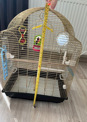 Gri Kuş Kafesi ve Aksesuarları - Görsel 3