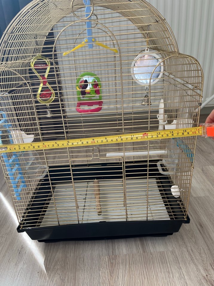 Gri Kuş Kafesi ve Aksesuarları - Görsel 2