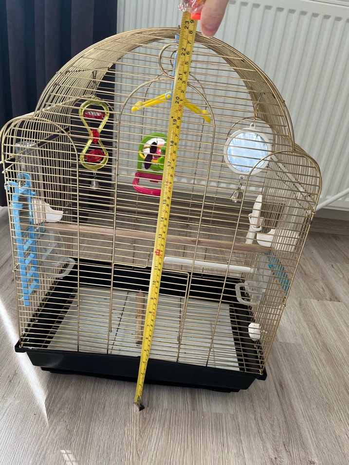 Gri Kuş Kafesi ve Aksesuarları - Görsel 3