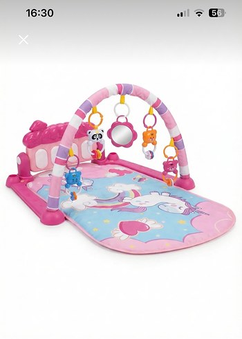 Papaya Pembe Bebek Oyun Halısı - Görsel 2