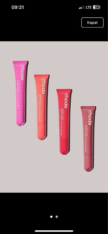2 LİP TINT 2200 TL KAMPAYASI