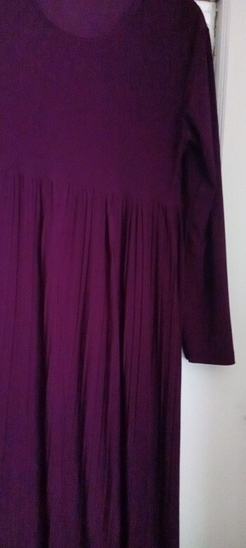 Mürdüm elbise - Görsel 2