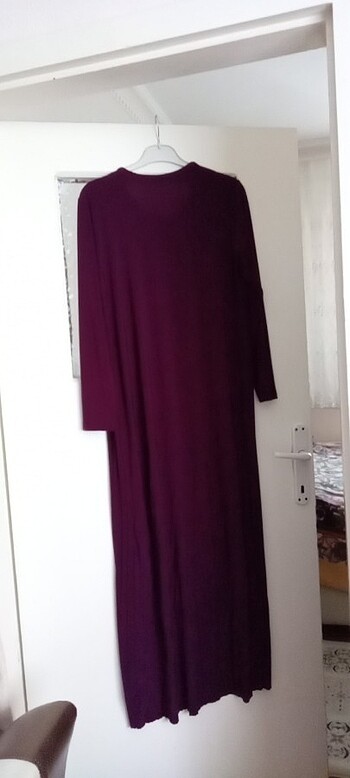 Mürdüm elbise - Görsel 5