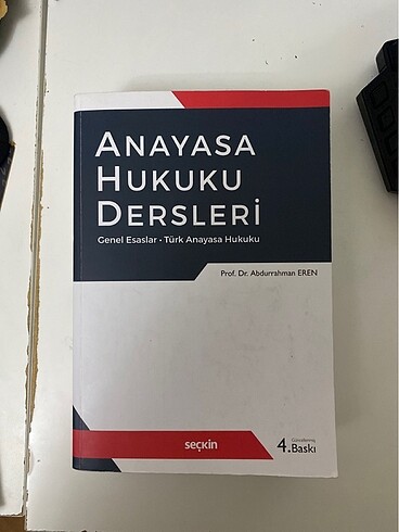 ABDURRAHMAN EREN ANAYASA HUKUKU DERSLERİ