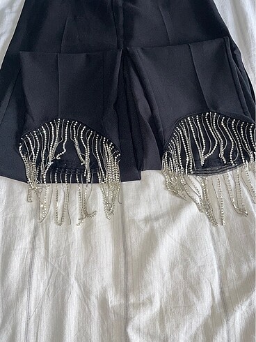 Taşlı kumaş pantolon