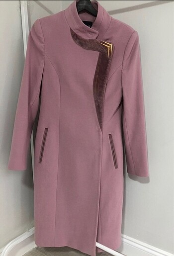 Kadın uzun kürklü kaşe kaban - Görsel 3