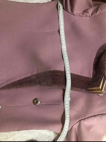 Kadın uzun kürklü kaşe kaban - Görsel 9