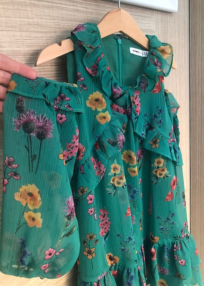 Çocuk koton elbise - Görsel 3