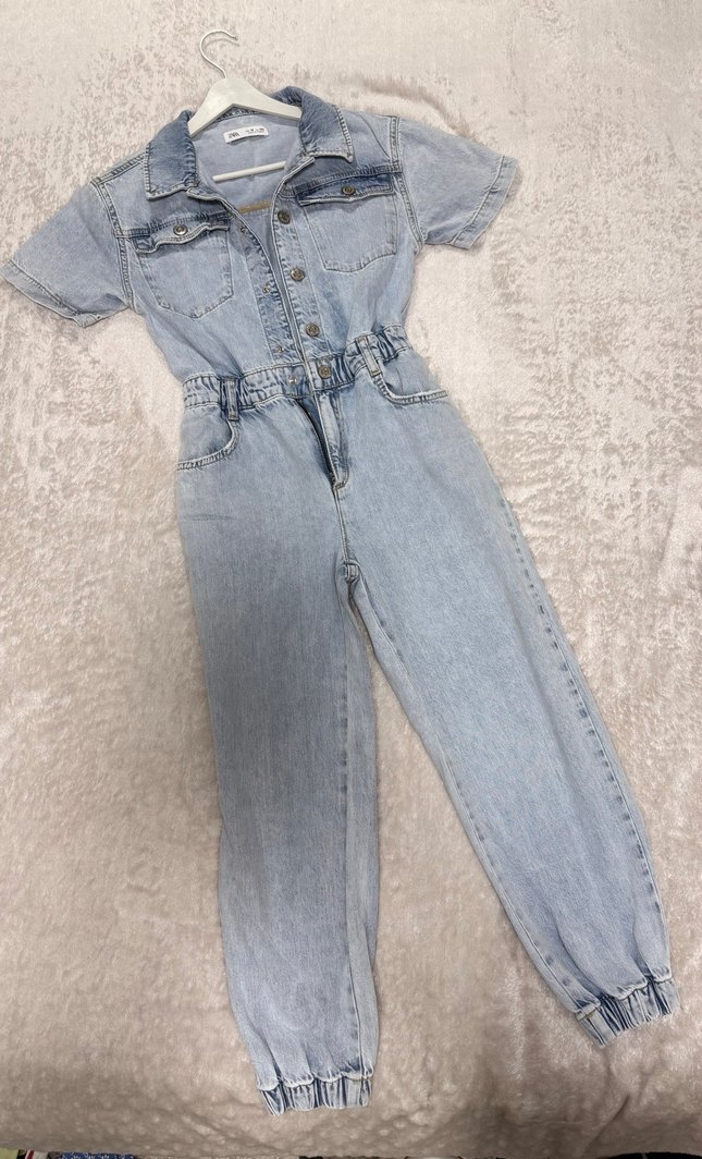 Kız Çocuk Kot Tulum - Görsel 3