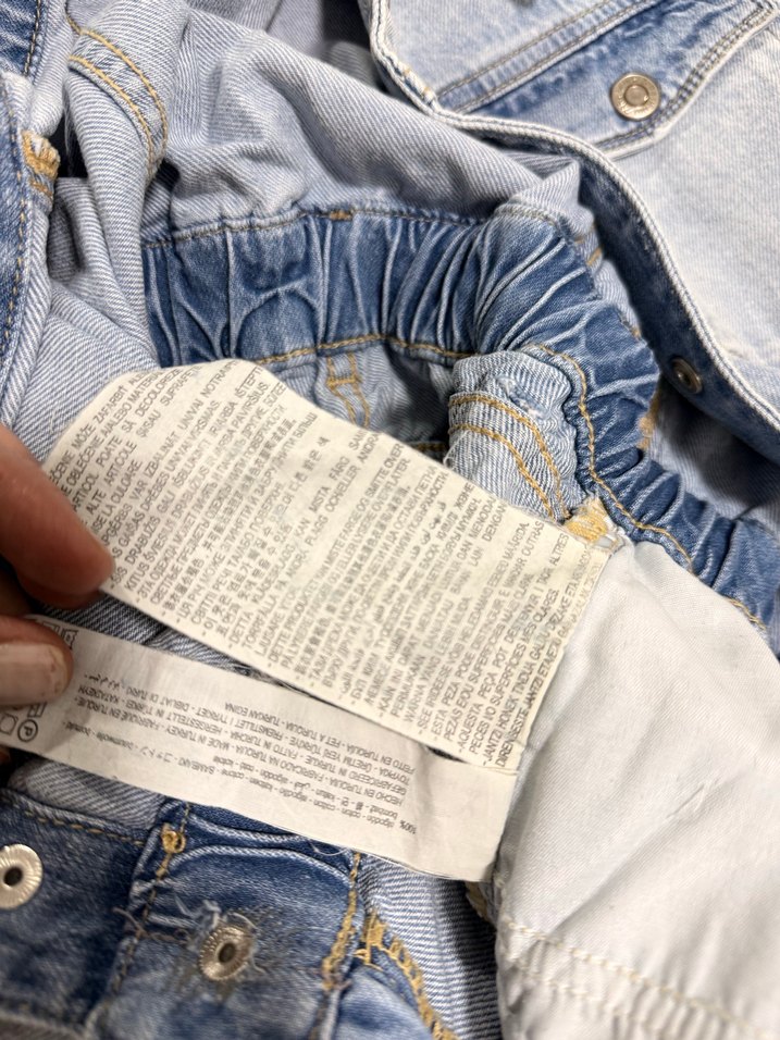 Kız Çocuk Kot Tulum - Görsel 5