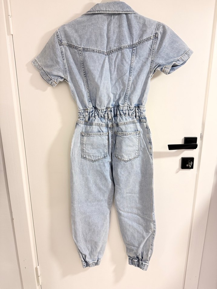 Kız Çocuk Kot Tulum - Görsel 2