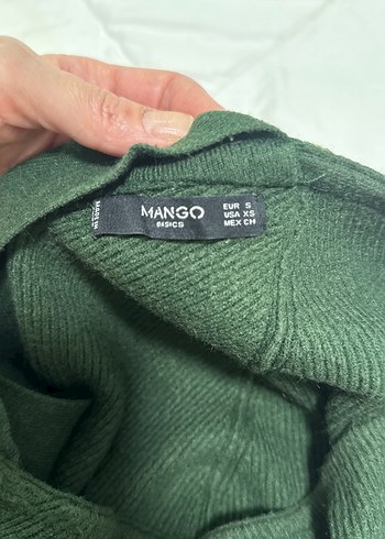 Kadın Haki Örgü Yün Kazak - Görsel 4