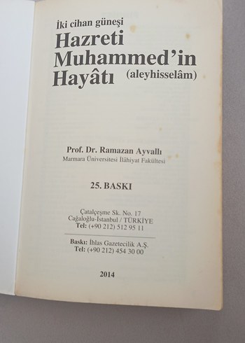 Beden Renk Hazreti Muhammed'in Hayatı - Prof. Dr. Ramazan Ayvallı