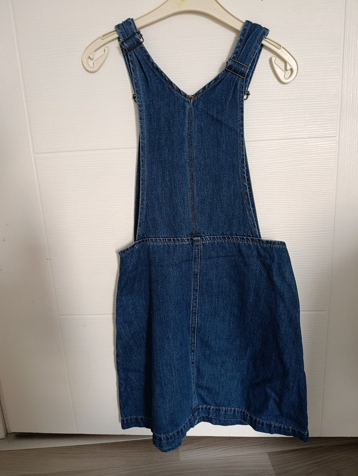 Kadın Kot Elbise Salopet - Görsel 2