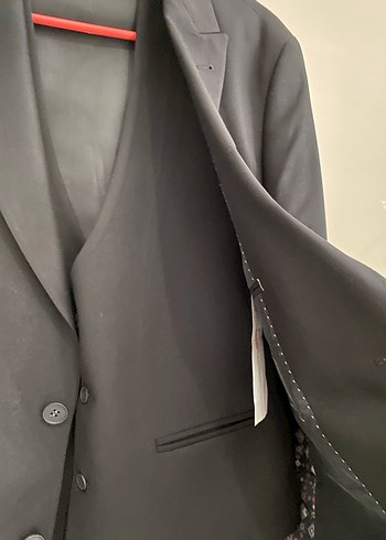 Erkek Siyah Klasik Kesim Takım Elbise Ceketi - Görsel 2