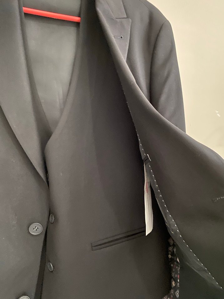 Erkek Siyah Klasik Kesim Takım Elbise Ceketi - Görsel 2