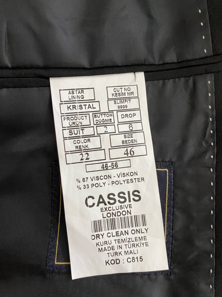 Erkek Siyah Klasik Kesim Takım Elbise Ceketi - Görsel 5
