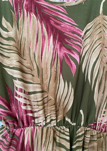 Bohem Tarz Uzun Kollu V Yaka Uzun Elbise - Görsel 4