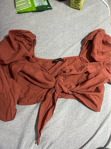Trendyol & Milla Kiremit rengi crop