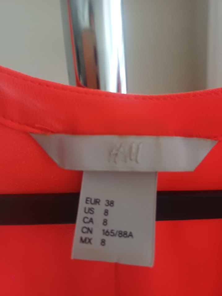 Kırmızı V Yakalı Tunik elbise - Görsel 3