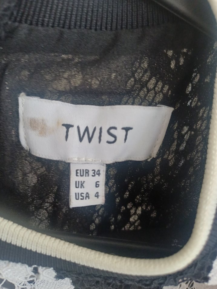 Dantel Detaylı Uzun Siyah Gri Kadın elbise - Görsel 3