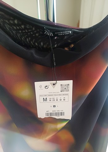 Kadın Çok Renkli Uzun straplez Elbise - Görsel 3