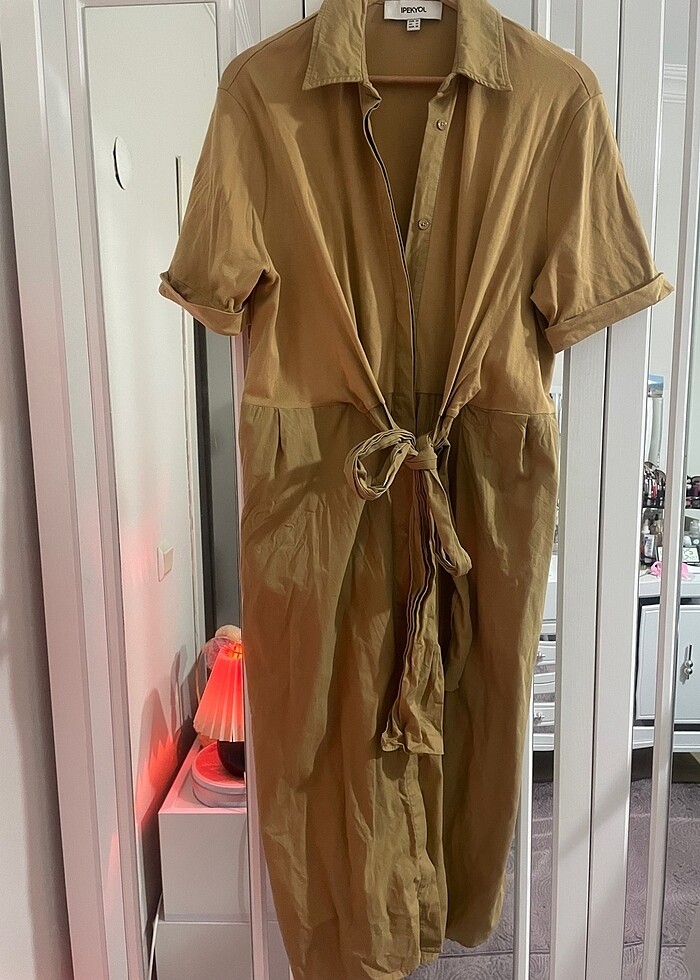 İpekyol camel elbise - Görsel 2