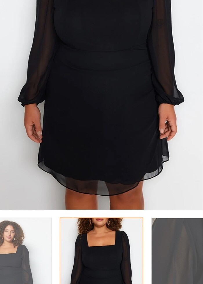 Siyah şık elbise - Görsel 3