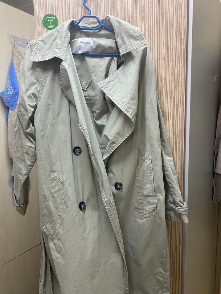 Bej Midi Kadın Trençkot - Görsel 3