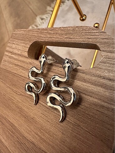 Accessorize Yılan Küpe Gümüş