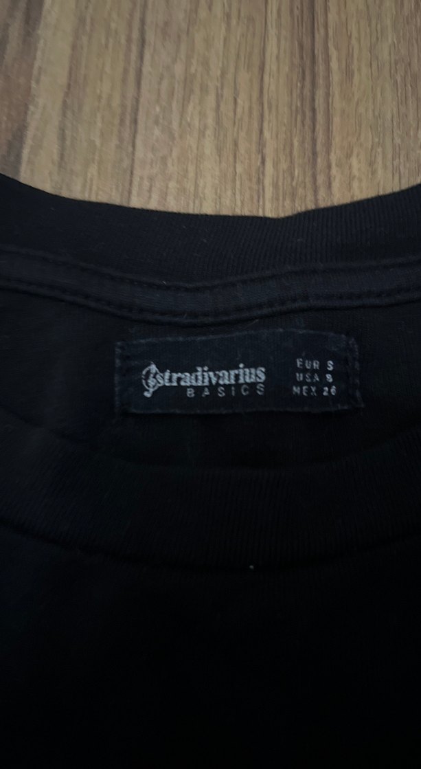 Siyah Uzun Kollu Crop Top - Görsel 2