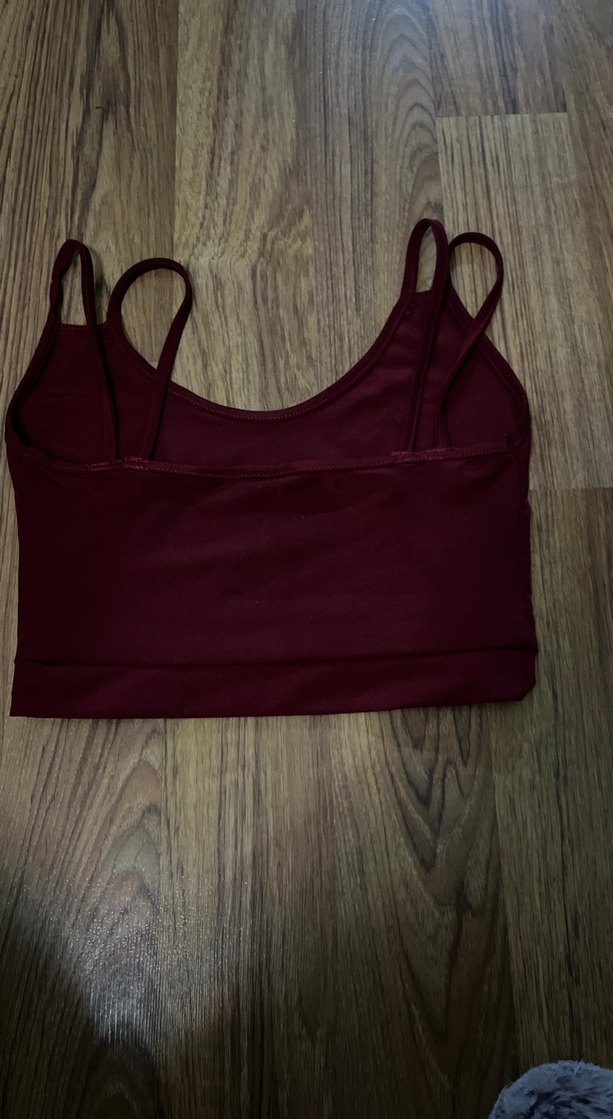 Bordo Mini Spor Sütyeni - Görsel 2