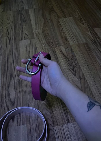 Bej Deri Kadın Kemer - Görsel 2