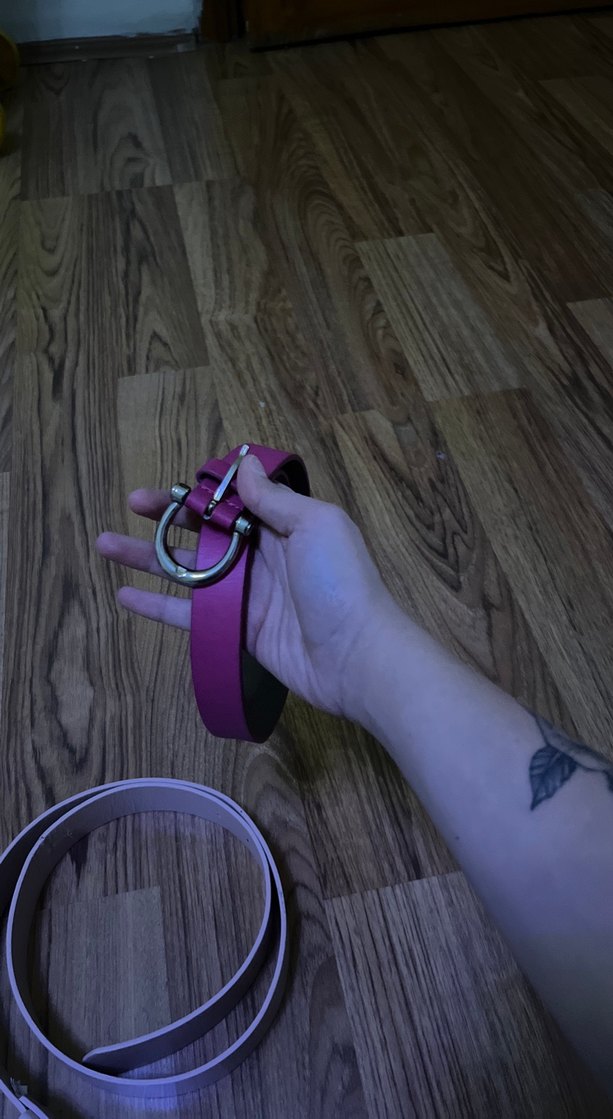 Bej Deri Kadın Kemer - Görsel 2