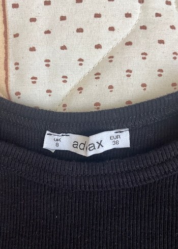 Addax Siyah Kısa Kollu Mini Basic Tişört