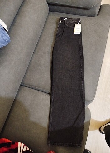 H&M H&M Siyah Yuksek Bel Kot Sifir ve Etiketli 40 beden