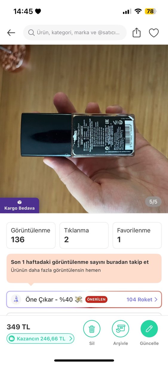 Makyaj Seti ve Siyah Makyaj Çantası - Görsel 3