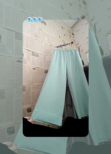 SU YEŞİLİ BOL PAÇA PANTALON