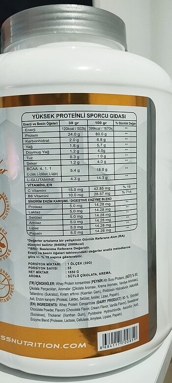 Diğer Swiss Nutrition Protein Tozu