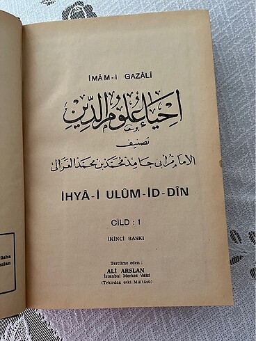  İhya-i Ulum-id din