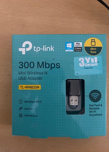 TP-Link TL-WN823N Mini Kablosuz USB Adaptör
