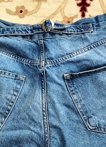 l Beden Nona Butik beli kemerli baggy jean