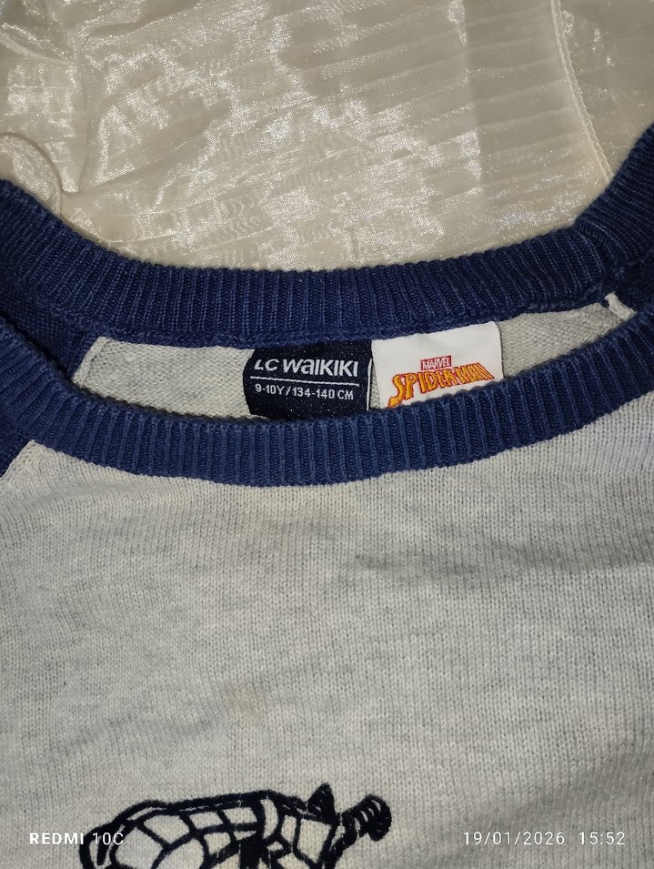 Gri Baskılı Erkek Çocuk Sweatshirt - Görsel 2