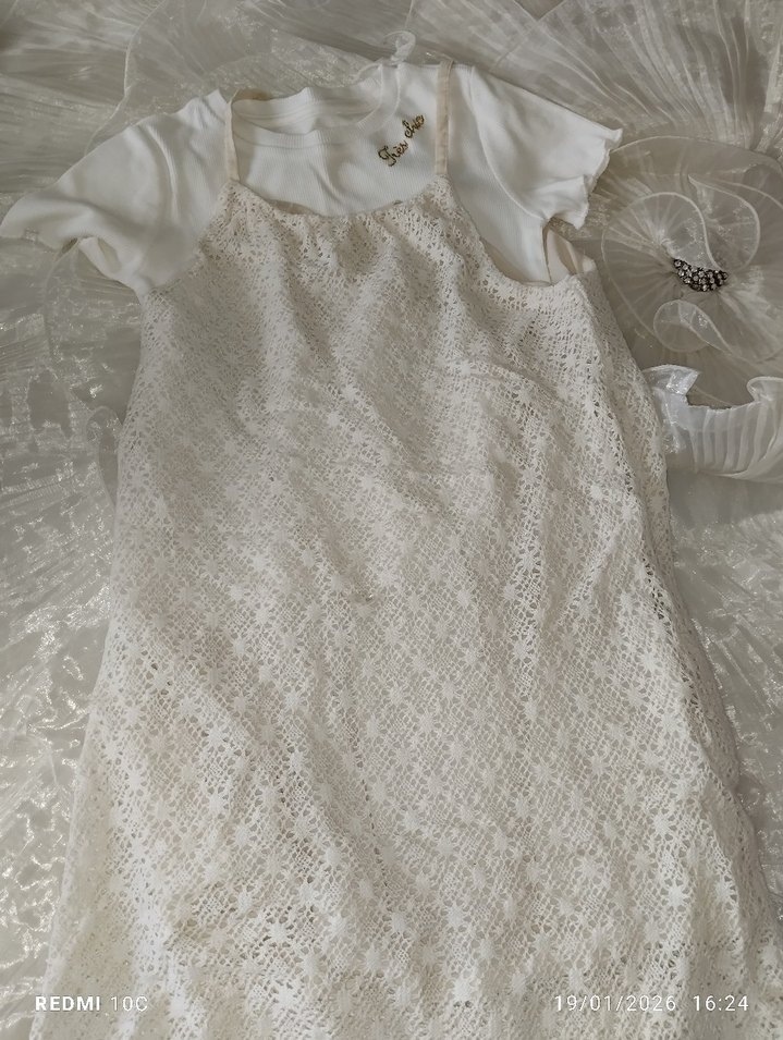 Dantel Detaylı Kısa Kollu Hamile Bluzu - Görsel 2