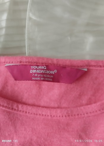 Pembe Kız Çocuk Fırfırlı Bohem Elbise - Görsel 2