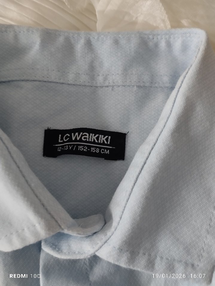 Gri Düğmeli Erkek Keten Gömlek - Görsel 2